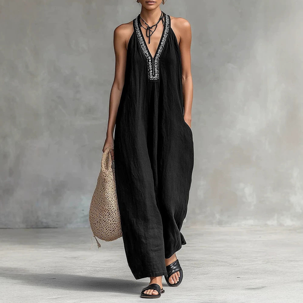 Triplechic™ VContour Halter Jumpsuit
