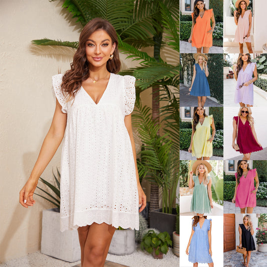 Triplechic™ California Romper Dress with Built-In Shorts