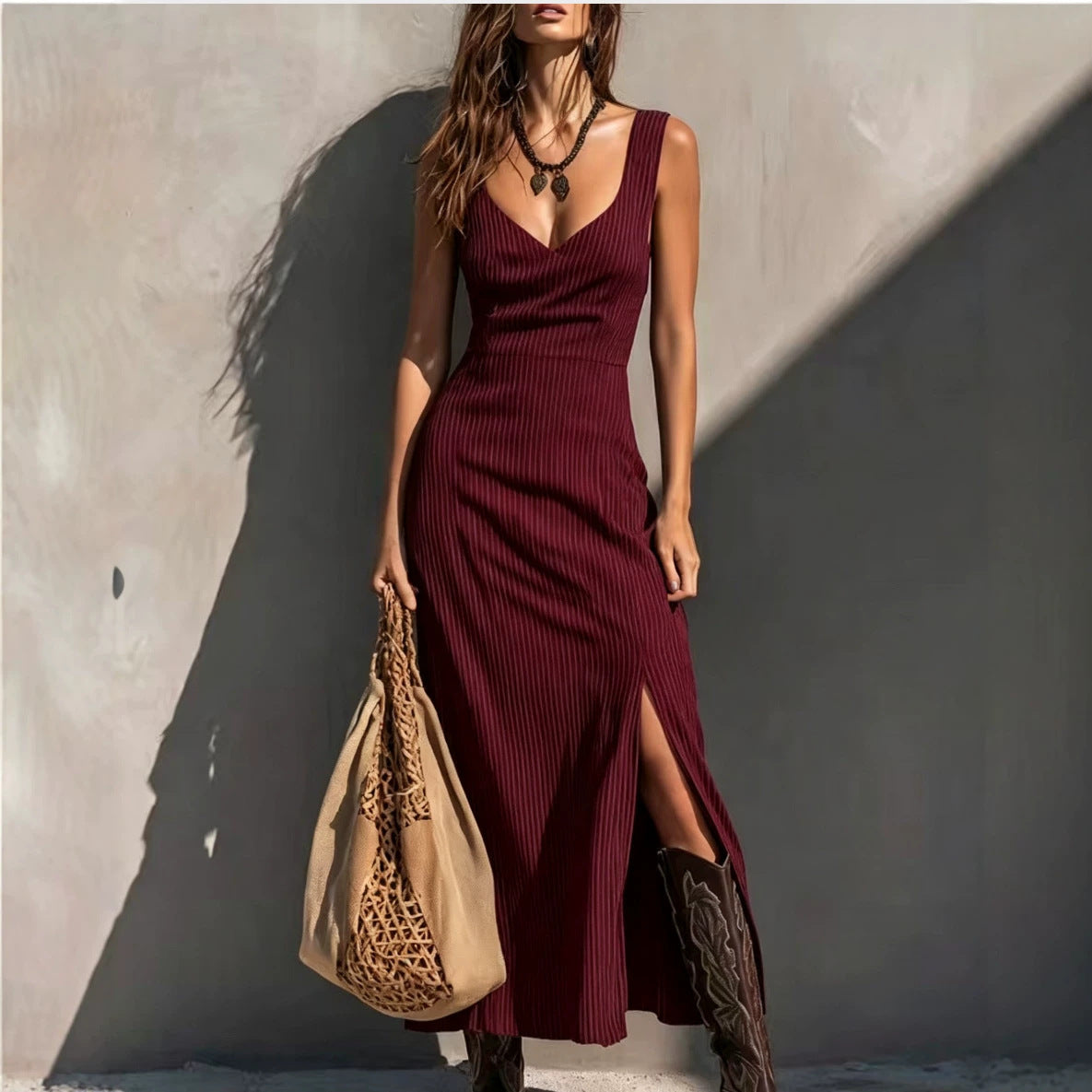 Triplechic™ SculptSlip Slit Dress