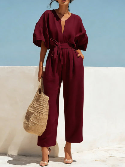 Triplechic™ LinenV Ease Jumpsuit