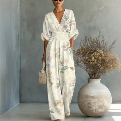 Triplechic™ VEase Sculpt Print Jumpsuit