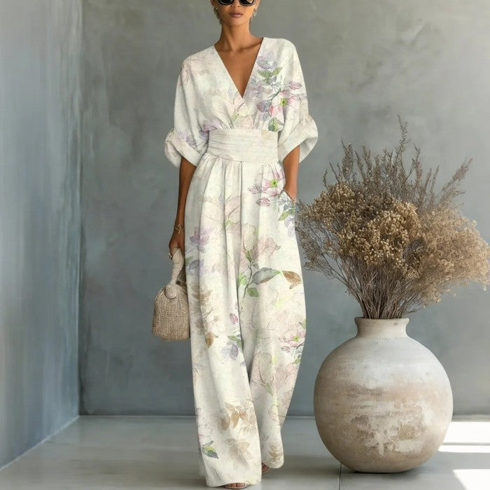 Triplechic™ VEase Sculpt Print Jumpsuit