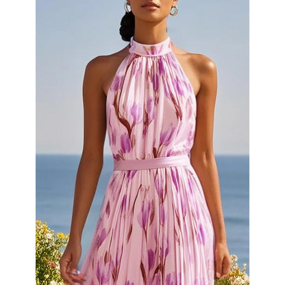 Triplechic™ HalterFlow Print Dress