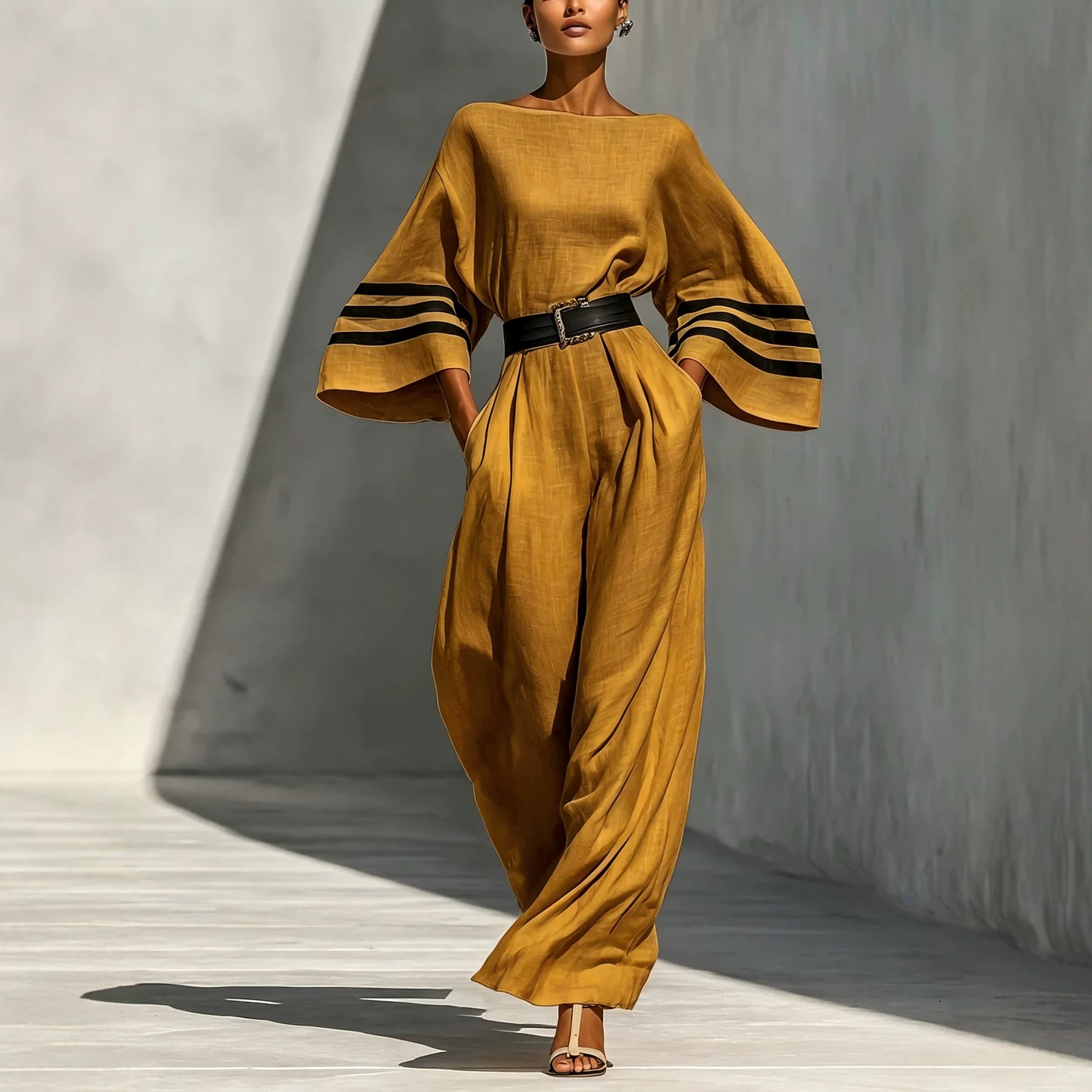 Triplechic™ LinenFlow Wide Jumpsuit