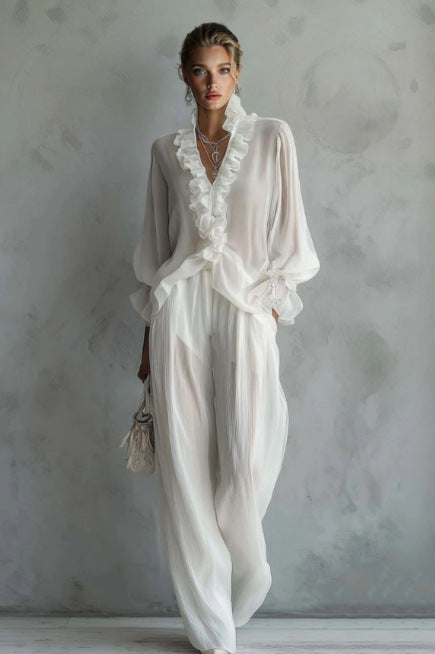 Triplechic™ LaceFlow Wide-Leg Set