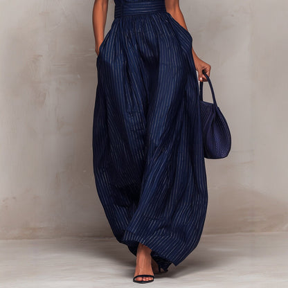 Triplechic™ BlueStripe Contour Jumpsuit