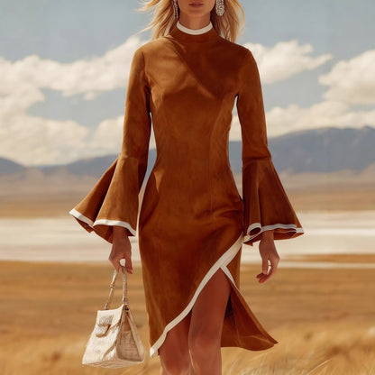 Triplechic™ IvoryFlare Midi Dress