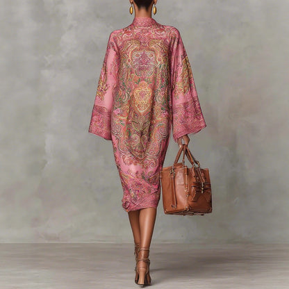 Triplechic™ Retro Floral Flowy Dress