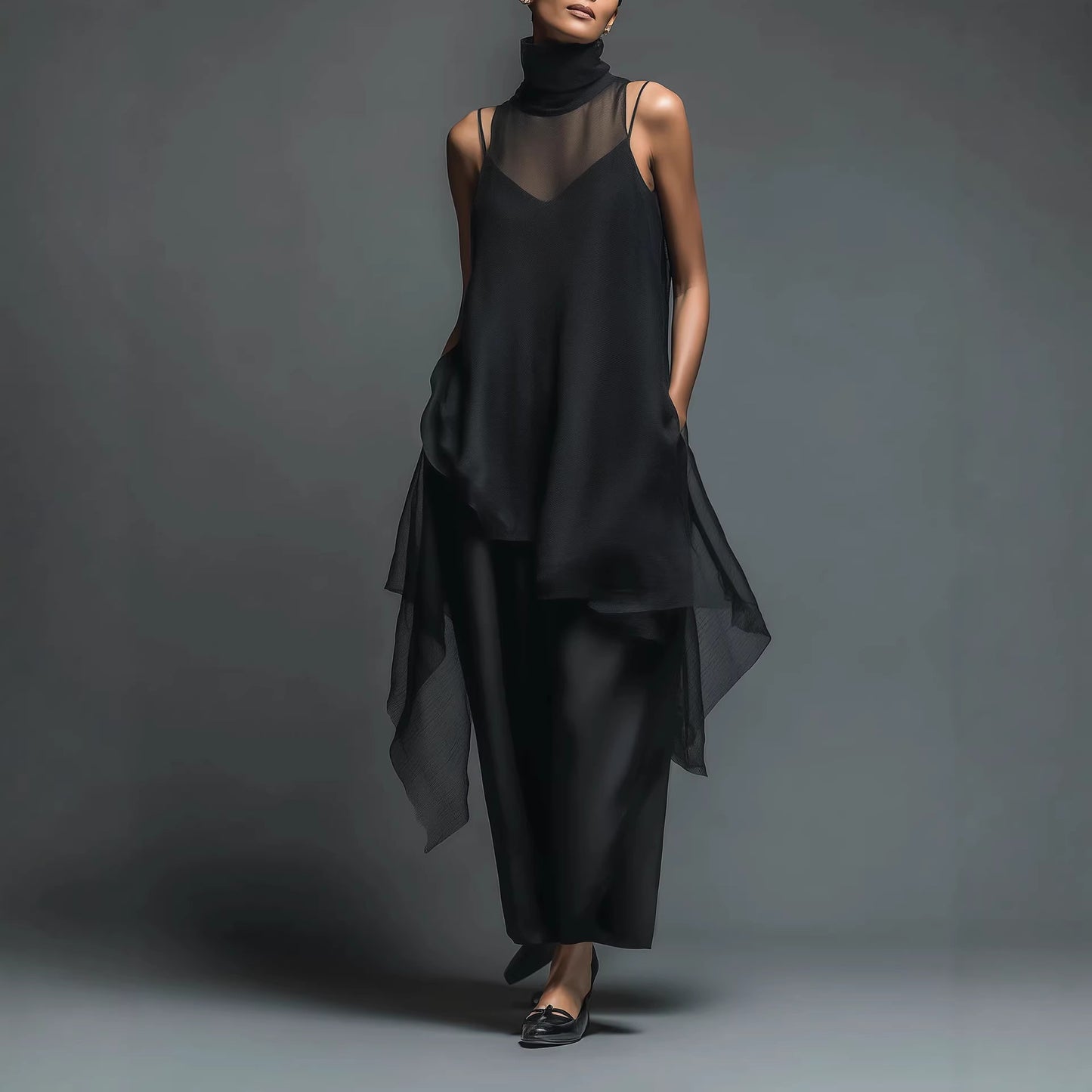 Triplechic™ AsymContour Chiffon Set