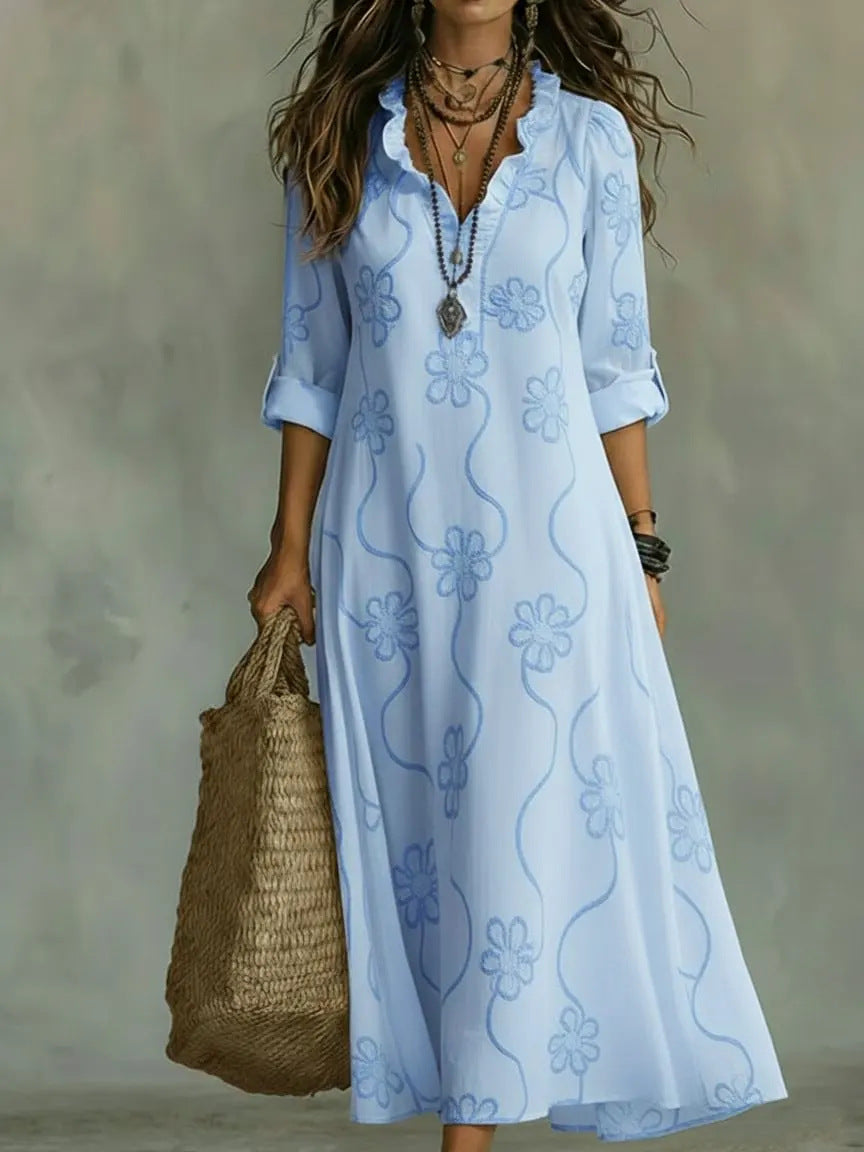 Triplechic™ PrintFlow Robe Dress