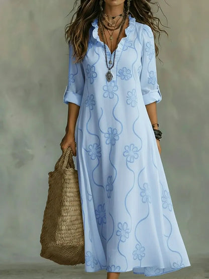 Triplechic™ PrintFlow Robe Dress