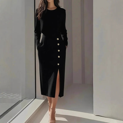 Triplechic™ TieGrace Slit Dress
