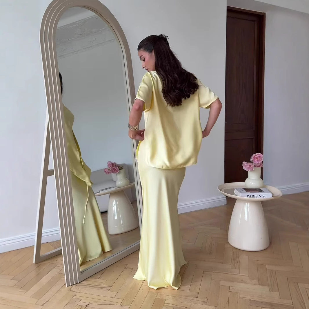 Triplechic™ Tied Top & Maxi Dress Set