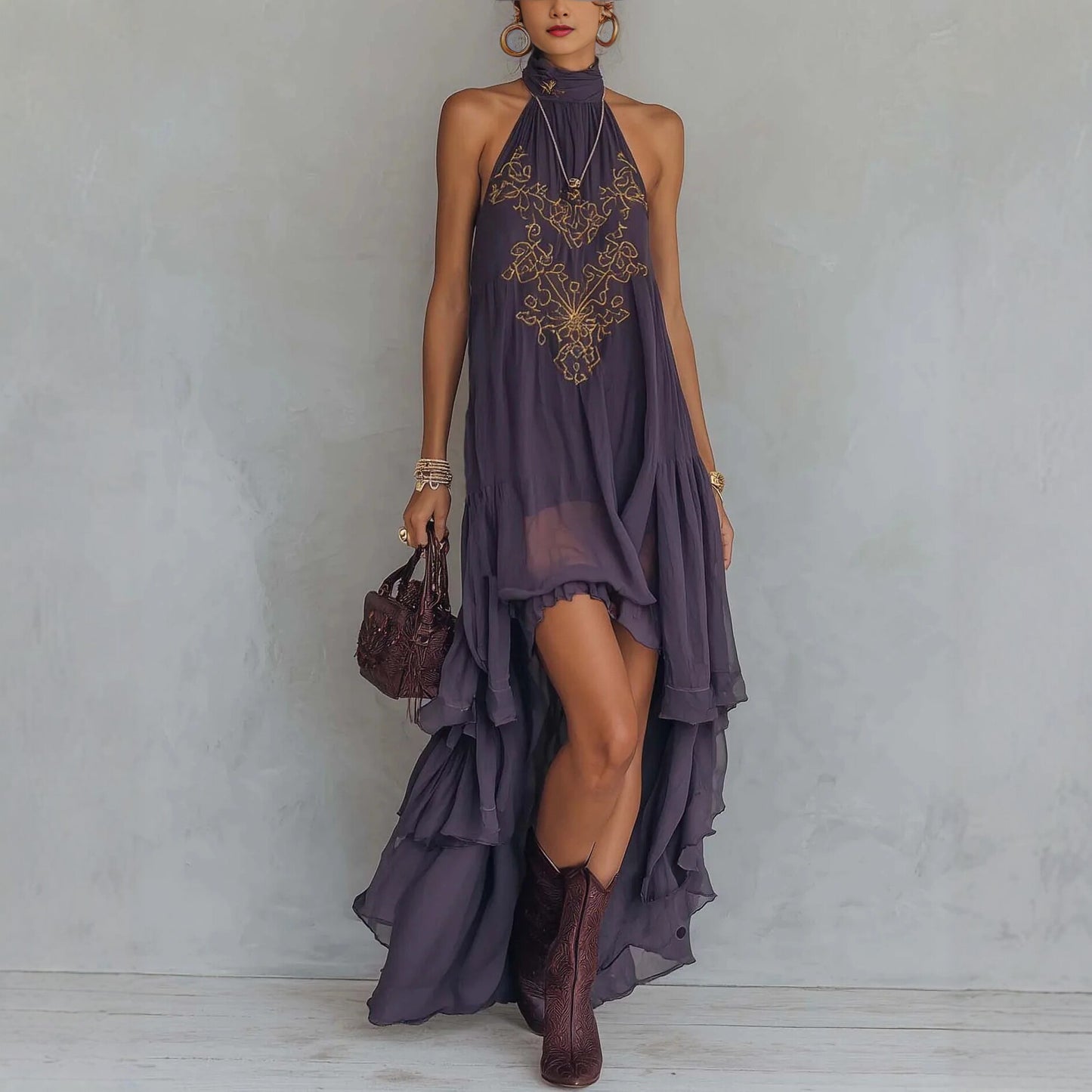 Triplechic™ RoyalRuffle Sculpt Maxi