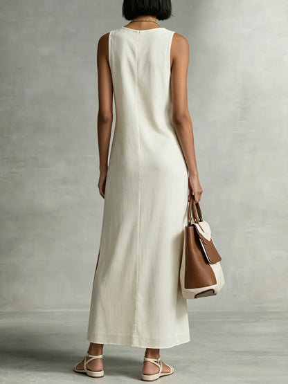 Triplechic™ DrapeSculpt Slit Dress