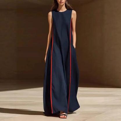 Triplechic™ LinenStripe Flow Dress