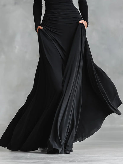 Triplechic™ Long Sleeve Swing Dress