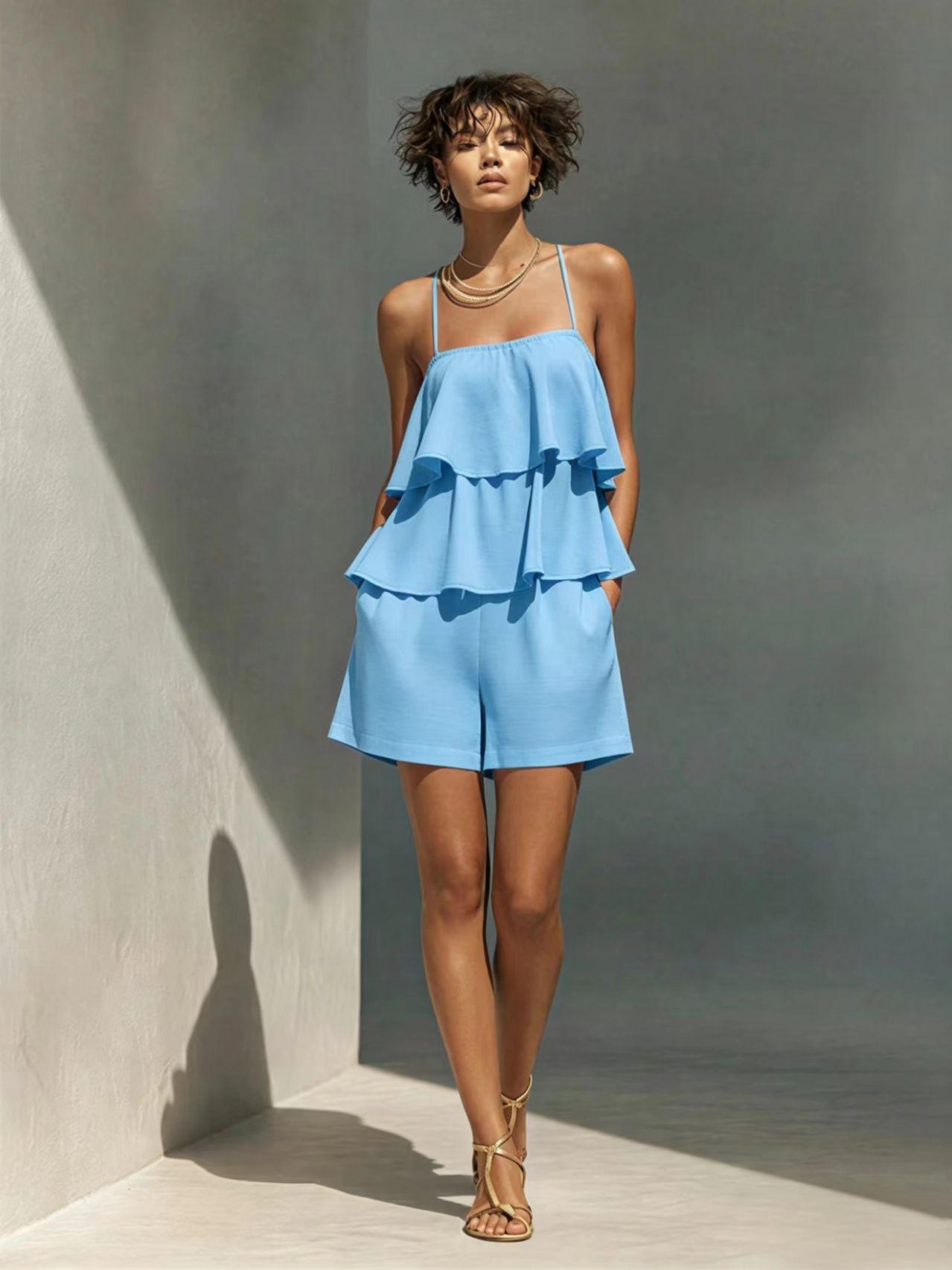 Triplechic™ RuffleFlow Cami Set
