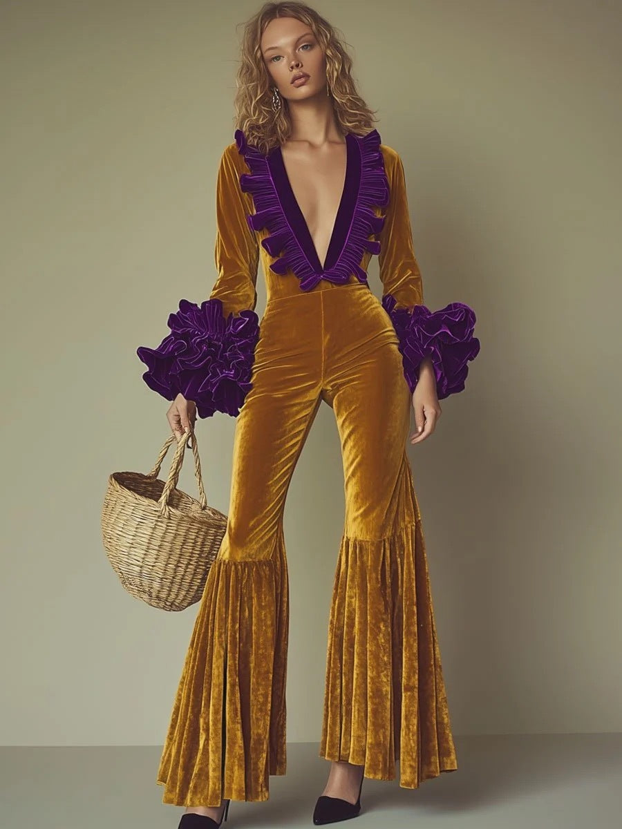 Triplechic™ Gold Autumn Winter Dress