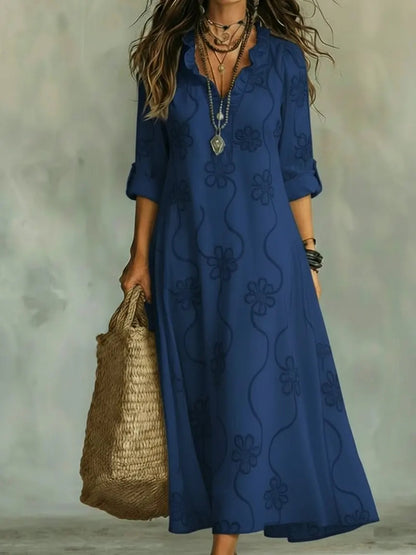 Triplechic™ PrintFlow Robe Dress