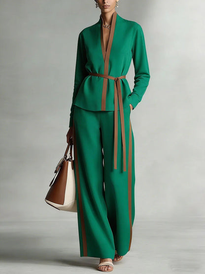 Triplechic™ MandarinContour Wide-Leg Set