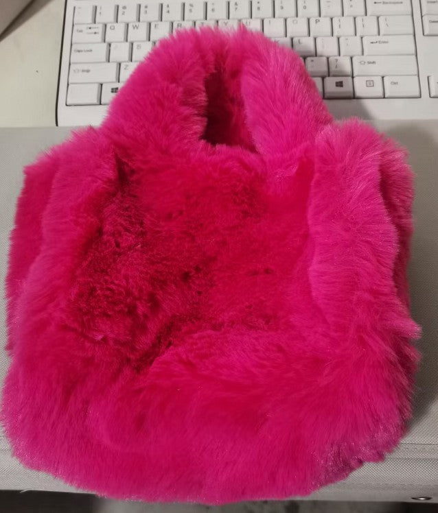 Fluffy Hand Bag For Women