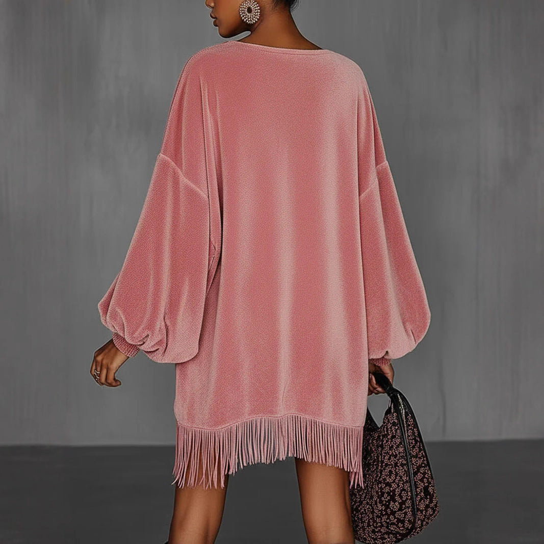 Triplechic™ Tassel Pocket Dress