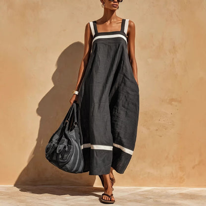 Triplechic™ ContrastFlow Strap Dress