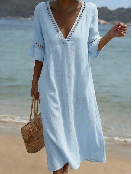 Triplechic™ LinenLace Flow Dress