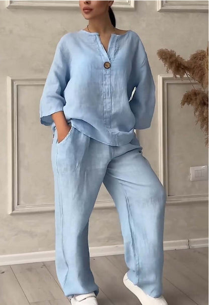 Triplechic™ Linen Blend Casual Suit
