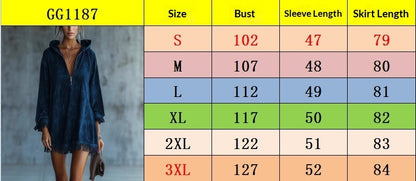 Triplechic™ SuedeTassel Hoodie Dress