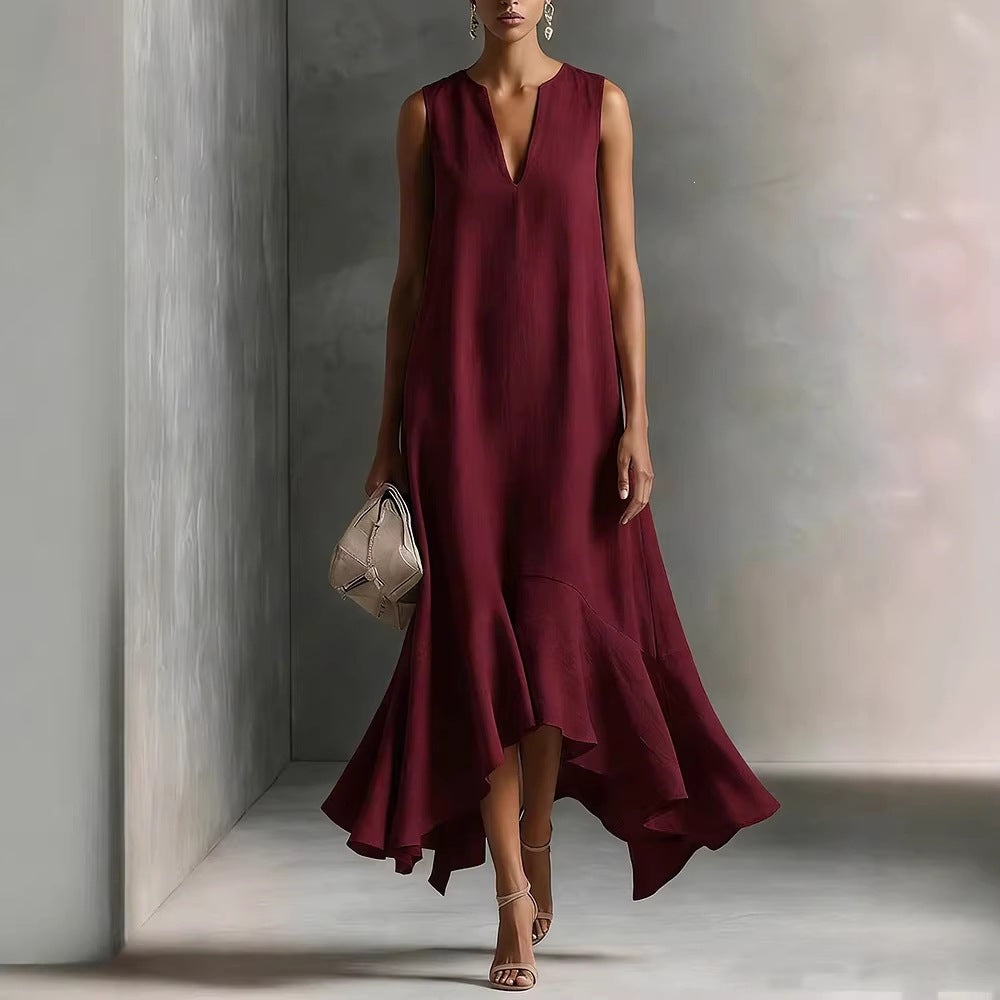 Triplechic™ DeepV AsymContour Dress