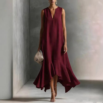 Triplechic™ DeepV AsymContour Dress