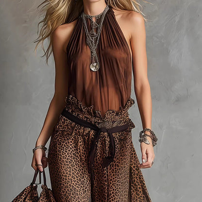 Triplechic™ LeopardFlow Sheer Set