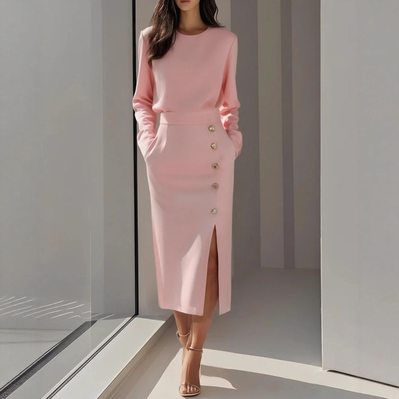 Triplechic™ TieGrace Slit Dress