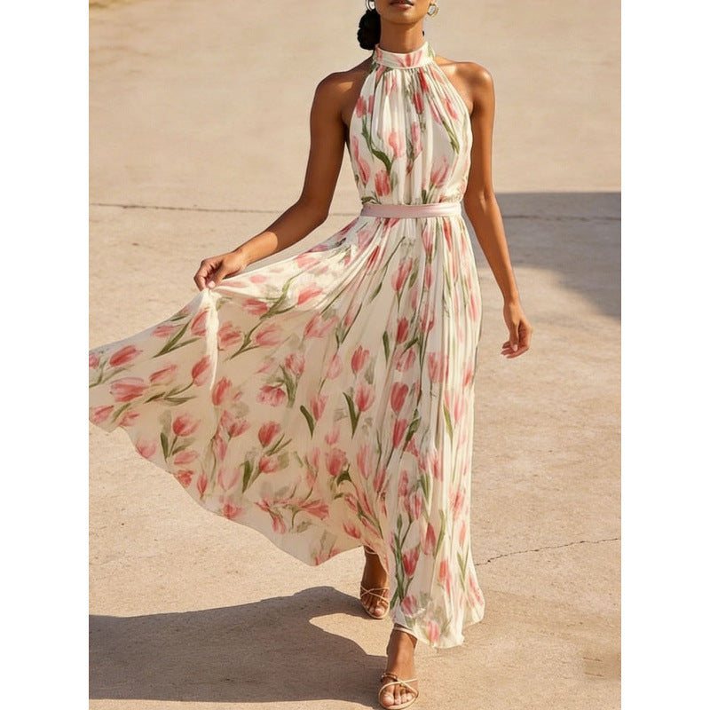 Triplechic™ HalterFlow Print Dress