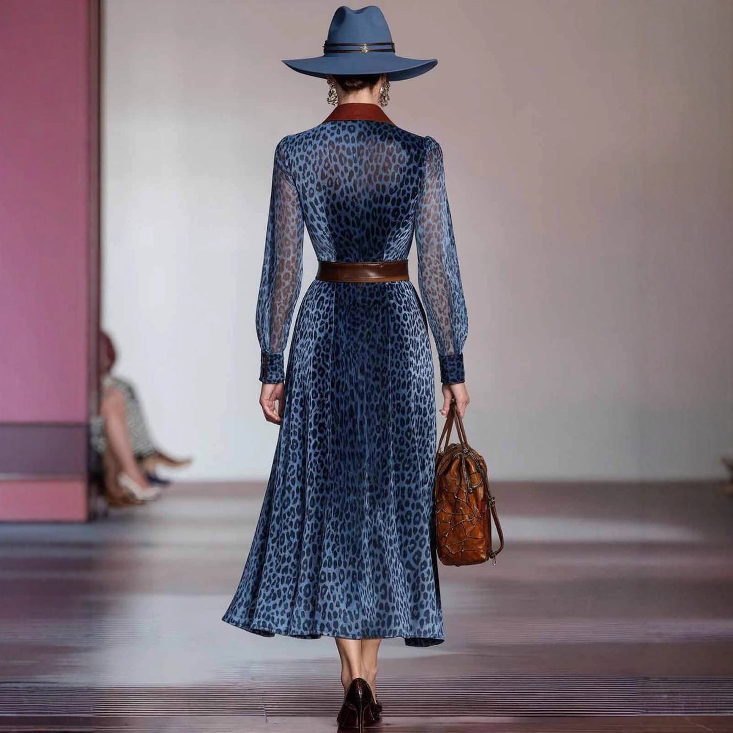 Triplechic™ Leopard Print Long Dress