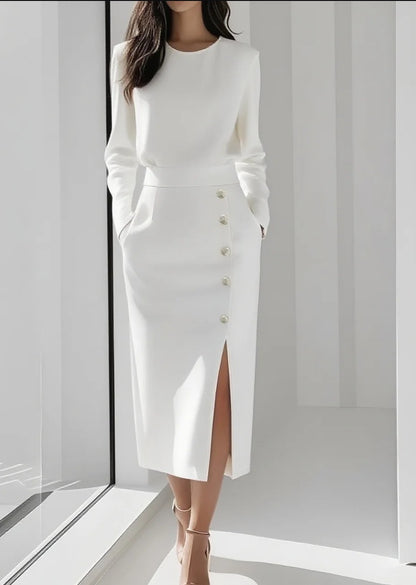 Triplechic™ TieGrace Slit Dress