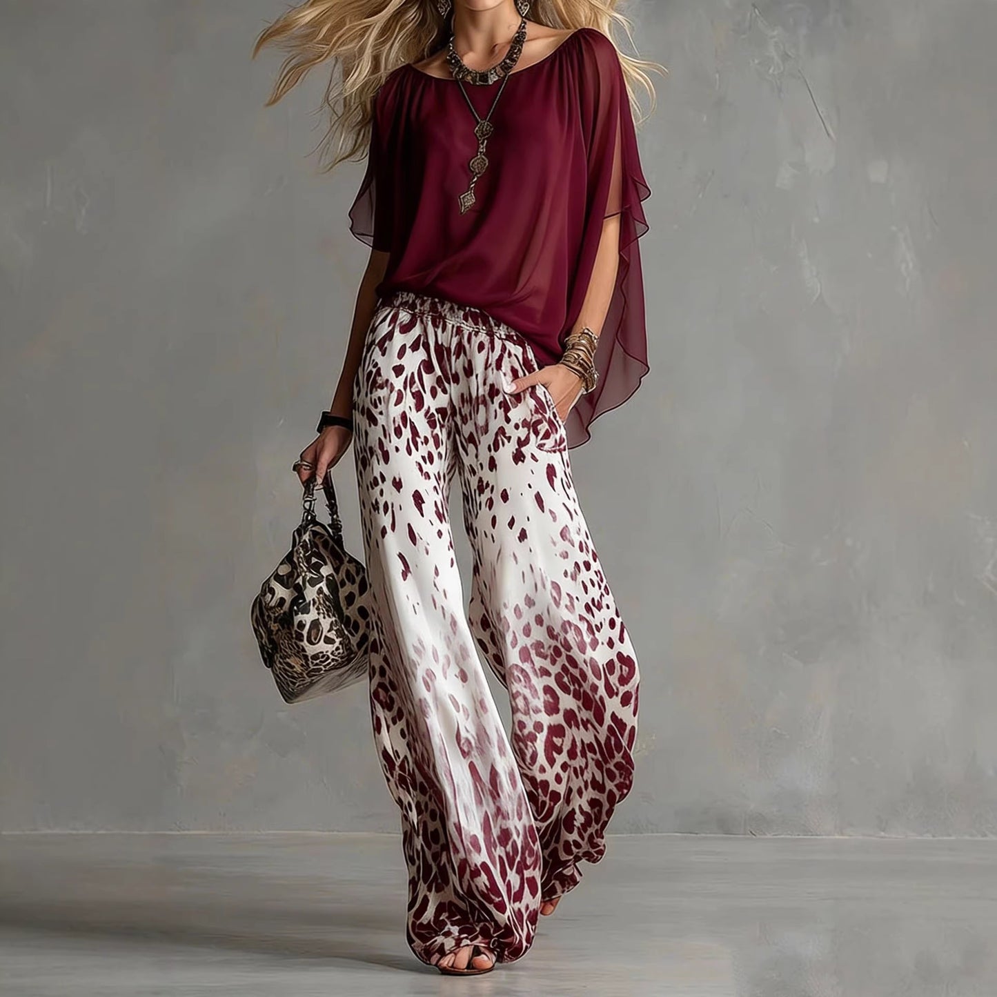 Triplechic™ SlimFlow Chiffon Set