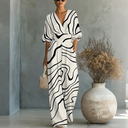 Triplechic™ VEase Sculpt Print Jumpsuit