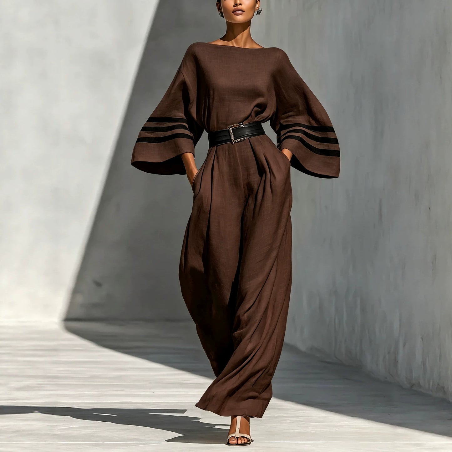 Triplechic™ LinenFlow Wide Jumpsuit