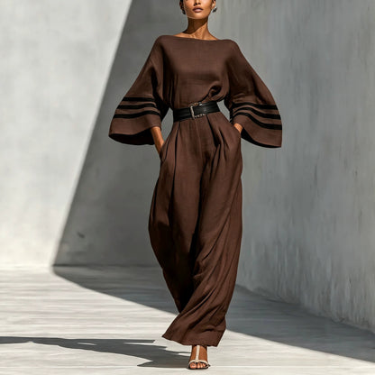 Triplechic™ LinenFlow Wide Jumpsuit