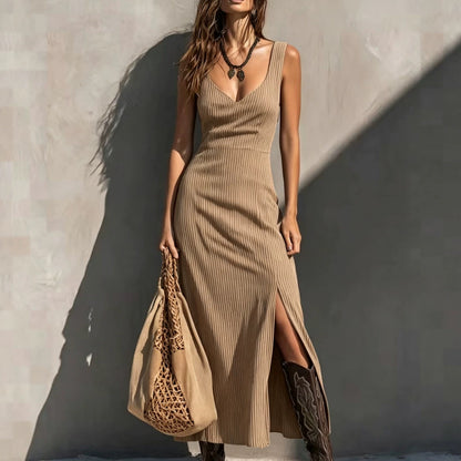 Triplechic™ SculptSlip Slit Dress