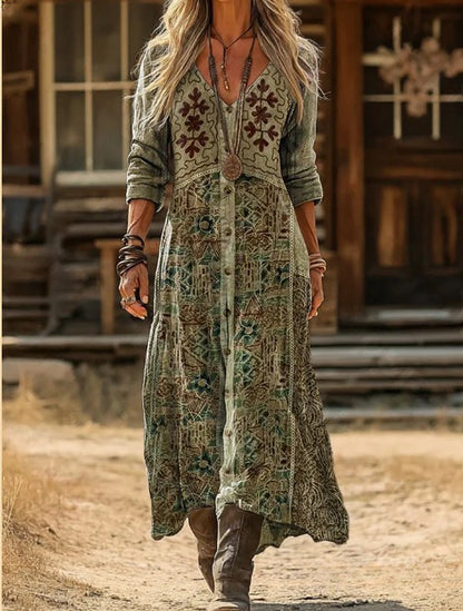 Triplechic™ Chic Digital Print Dress