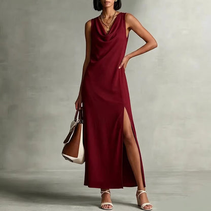 Triplechic™ DrapeSculpt Slit Dress