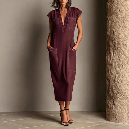 Triplechic™ StandEase Linen Dress