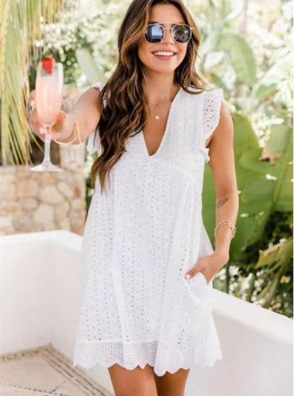 Triplechic™ California Romper Dress with Built-In Shorts