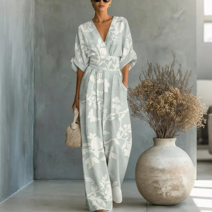 Triplechic™ VEase Sculpt Print Jumpsuit
