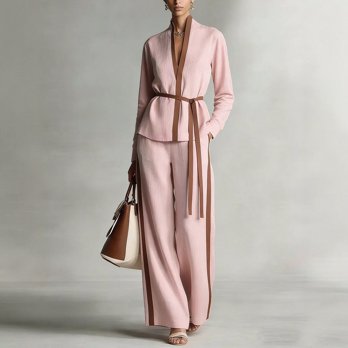 Triplechic™ MandarinContour Wide-Leg Set