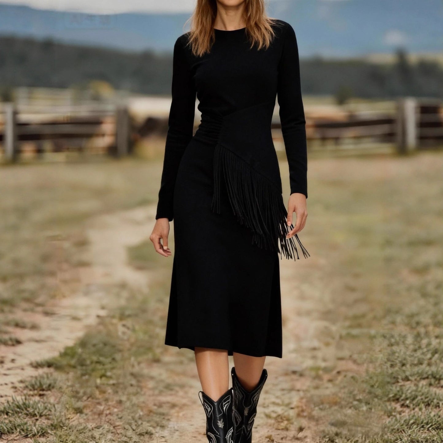 Triplechic™ Retro Western Fringe Dress